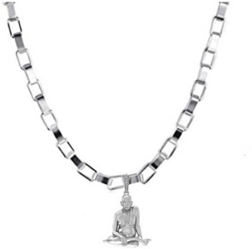 Pendentif en argent sterling contre le stress avec boîte spirituelle Swami
