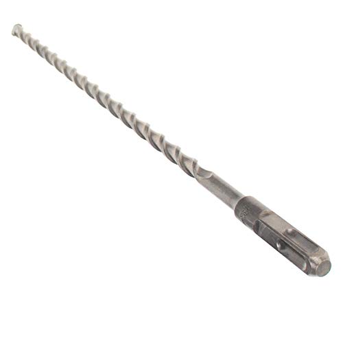 Utoolmart 振動ドリルビット 超硬ドリル コンクリートドリルビット 总長350mm ドリル直径10mm スクエアハンドル HRC52~60 クロム鋼合金 振動ドリルビットセット ロータリーハンマードリル 電動ハンマー ドリル ビットセット ストレートシャンク 1個入り