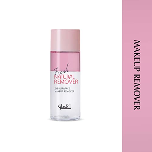 Image of Glam21 Makeup Remover for Water-Proof & Long Lasting Makeup| Mild & Residue Free| Non-greasy | Smoothens Skin - 100mL