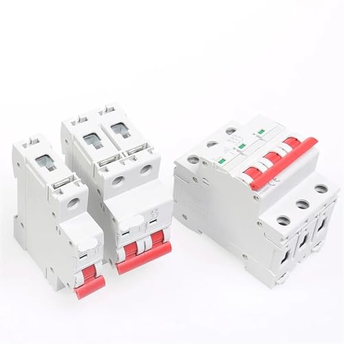 Interruptor de carril Din 6A-63A disyuntor en miniatura 4 polos 10A Curva C 3