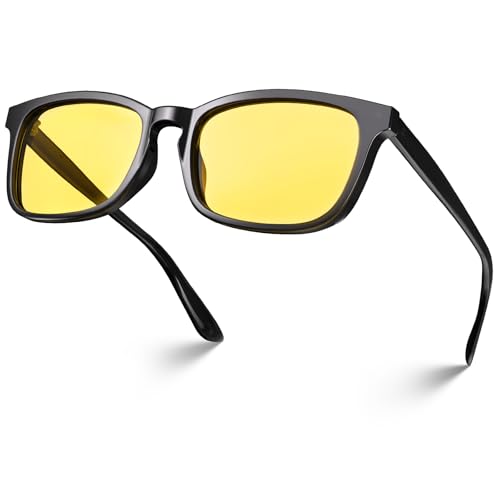 Image of VISOONE Blue Light Blocking Glasses Square with Anti Computer Glare for Gaming Women and Men MONTANA