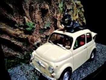 グンゼ産業　プラモデル ルパン三世 カリオストロの城 フィアット 塗装済み完成品 グンゼ産業 ルパン三世とフィアット カリオストロの城【襲撃