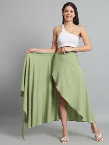 Image of Women's Long Wrap Around Maxi Skirt | Women Wear Long Skirt