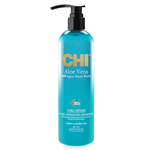 CHI Aloe Vera Curl Enhancing Shampoo, 11.5 Oz - image 1