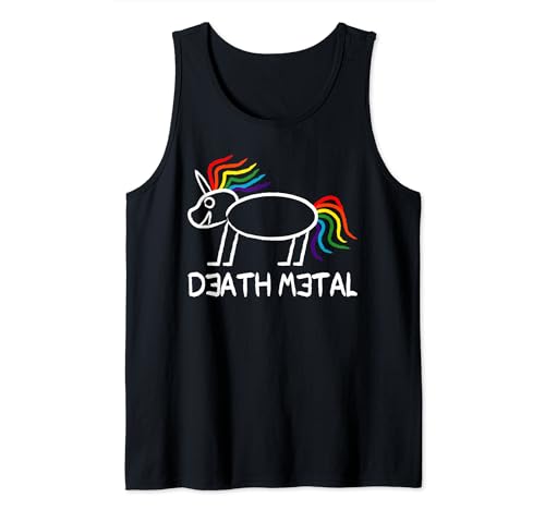 Death Metal Unicorn Cadeau Licorne Débardeur