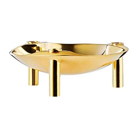 Stoff Nagel Fabric Nail Bowl, Metal, Gold, 5.6 x 13.8 cm Cover