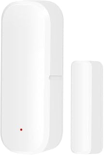 Für Tuya Smart Türsensor Wifi Fenster Magnetschalter kein Hub erforderlich, Sprachsteuerung, kompatibel mit Alexa Google Home Sicherheitsalarmanlage weiß (WLAN)