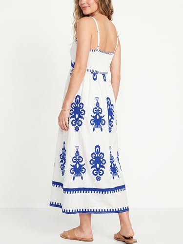 Image of Women's Classy Sleeveless Lemon Print Maxi RIC Rac Dress