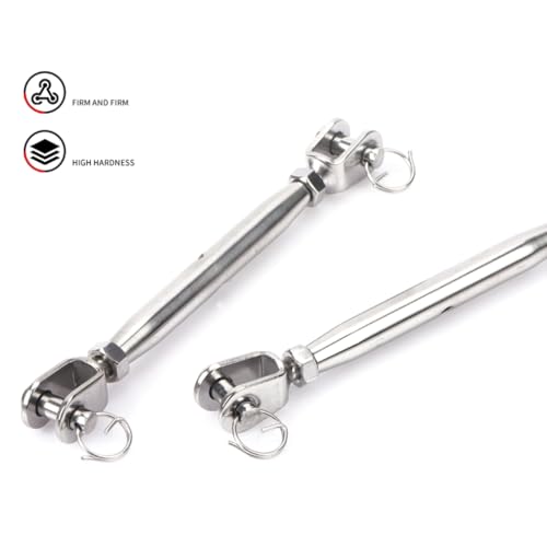 5 Piezas Tensores de Acero Inoxidable M6, Tensores para Cables Perfectos para Ajustar Cuerda, Impermeables y de Alta Calidad miniatura 4