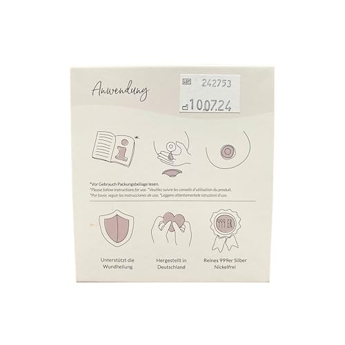 Livella 1021 Original Silver Nursing Cups - Made In Germany With 999 Silver - Universal Fit - Protect And Soothe Sore Nipples - Silver Nipple Shields For Breastfeeding thumb #9