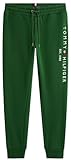 Tommy Hilfiger Essential - Pantalones Deportivos de Forro Polar con Logotipo de Tommy Bordado para Hombre, Medium