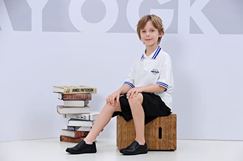 JABASIC Boys School Uniform Dress Shoes Slip-on (Toddler/Little Kid/Big Kid)2