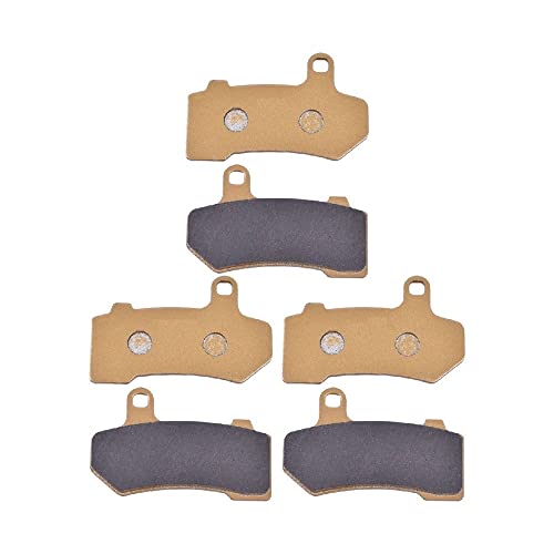 jeu plaquettes frein Pour HARLEY DAVIDSON FLHX Street Glide 08-21 FLHXS Street Glide Special 2015-2021 Plaquettes De Frein Avant Et Arrière En Cuivre Fritté...
