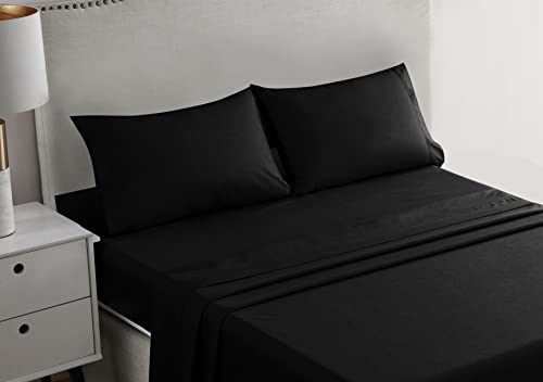 Strato Bedding - Juego de sábanas de microfibra compuesto de sábana encimera, bajera y fundas de almohada y de edredón, fácil cuidado, no encoge ni se decolora, transpirable Cover