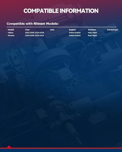 Image of KAX Disc Brake Caliper Assembly for 2013-2018 Altima, 2002-2006 Altima, 2003-2006 Maxima, 2019-2022 Maxima, Rear Right Passenger Side