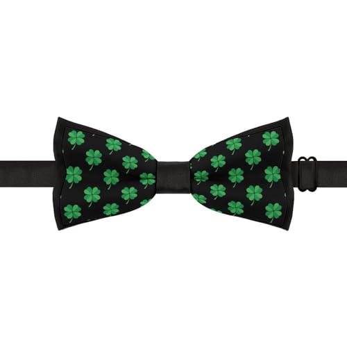 GoasNei Happy St. Patrick's Day Bow Tie for Men Adjustable Necktie Funny Tie Neck Ties for Weddings Party