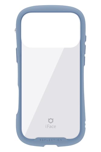 iFace Reflection iPhone 17 Pro Max ケース クリア 強化ガラス (ペールブルー)【 iphone 17promax ケース アイフォン17プロマックス カバー スマホケース 透明 耐衝撃 ストラップホール付き クリアケース