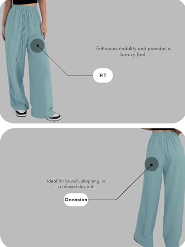 Image of GRECIILOOKS Women Trousers for Women | Women Trousers | Women's High-Waisted Pant | Women Trousers Pants | Korean Trousers for Women