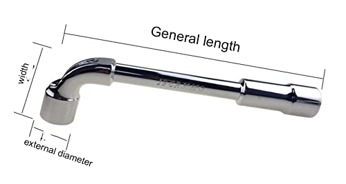 Set 8 Chiavi A Bussola Esagonali 8-19 Mm Con Borsetta - Ideale Per Riparazioni Auto E Fai Da Te - Foto 7