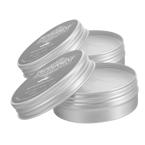 Ipetboom Jabón De Afeitar Con Para Hombres Paquete De 2 Hidratante Para Barba Para Eliminar Facial E Hidratar Para Viajes.
