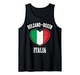 Italia Flag Heart Bolzano-Bozen City Canotta