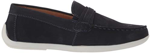 Image of Driver Club USA Unisex-Child Boys /Girls Leather Fashion Luxury Driving Loafer with Rope Anchor Detail