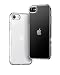 Produktbild ONES iPhone SE/8/7 Frost Transparent Hart Hülle - Flache Kante - PC Rückseite + Silikon Stoßfänger  Anti-Fingerabdruck - [ Stoßfest Airbags ][ rutschfest ] Bildschirm  Objektiv Matte Schutzhülle