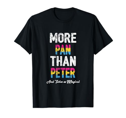 More Pan Than Peter Funny Vintage LGBT Pansexual T-Shirt