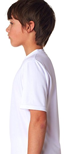 A4 Youth Cooling Performance Crew Training T-Shirt Navy M2