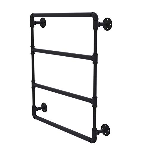 Black Friday Clearance Allied Brass P-280-24-LTB Pipeline Collection 24 Inch Wall Mounted Ladder Towel Bar, 24, Matte Black Super Sale 🛒 Allied Brass P-280-24-LTB Pipeline Collection 24 Inch Wall Mounted Ladder Towel Bar, 24, Matte Black