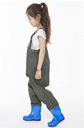 Steltlopers Unisex Visbroek Met Laarzen Waterdicht Voor Kinderen Jeugd Ademend Comfortabel Watersport Visgerei Vissen Essentiële Uitrusting, Groen - Image 3