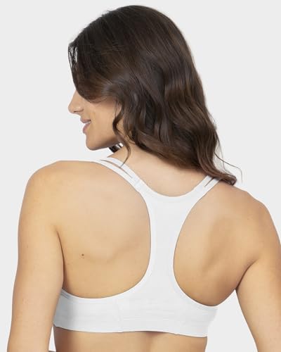 Image of Fruit of the Loom Women's Spaghetti Strap Cotton Sports Bra - All-Day Comfort
