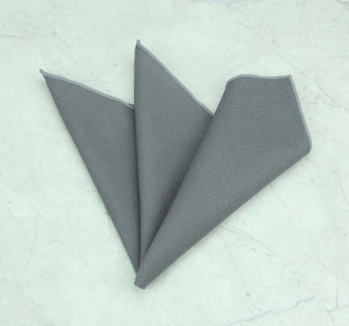 Image of Mens Solid Linen Ties - Slim Pattern Necktie for Men Wedding Groomsmen