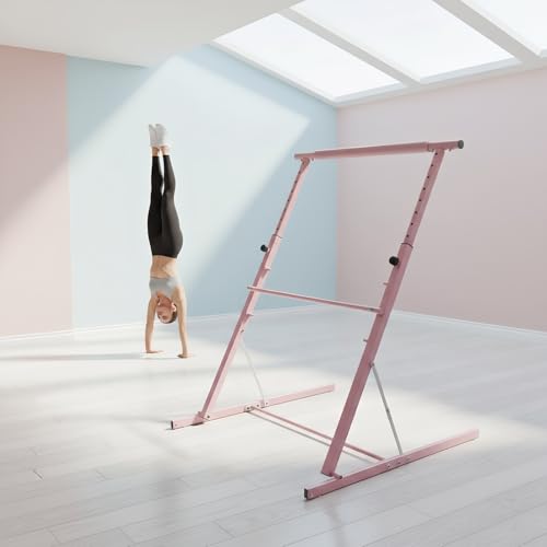 Barra de ballet portátil, altura ajustable, equipo de estiramiento de baile plegable para estudio en casa
