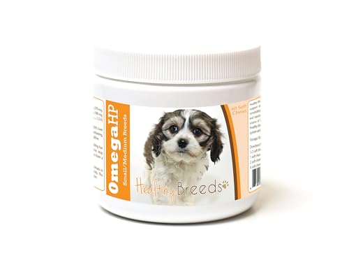 Image of Healthy Breeds Cavachon Omega HP Fatty Acid Skin and Coat Support Soft Chews 60 Count