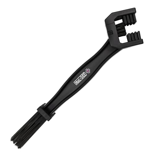 Muc-Off Motorcycle Chain Brush - Multi-Faceted Chain Cleaning Brush for Motorbikes - Ergonomically Shaped with Tough Nylon Bristles