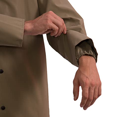 Tingley Magnaprene C12168 Coat With Storm Fly Front, Attached Hood and Inner Cuffs, 60-Inch Length, 2XL, Olive Drab3