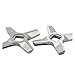 YAGEGE 2 Sztuk # 8 Nóż Do Szlifierki Mięsnej Nóż Ze Stali Nierdzewnej Mincer Blade Części Zamienne Pasują Do Z-Elmer 887.8 987.8 Mm1200. Urządzenie Kuchenne.
