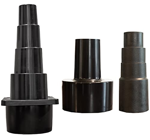 Universal Shop Vac Hose Adapters 3 Vacuum/Work Shop Vac Attachments Fits Dust Collection Accessories Dust Collection Fittings Wet Dry Shop Vac Dust Collector Adapter 1 1/4 Vacuum Attachments