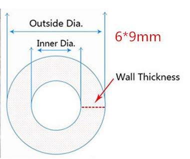 1/3/5 Meters Transparent Food Grade Silicone Tube 2 4 6 8 10 12 Flexible Garden Rubber Hose Aquarium Soft Tubing Silicone Pipe (Color : 25x31mm, Length : 3 Meters)