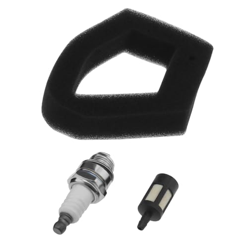 VGOL Set of 3 Air Filter CMR5H Spark Plug Filter Sponge Kit Compatible with Honda GX35 String Trimmer Engine Replacement Accessories