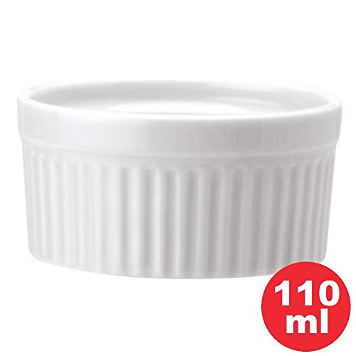 Schmidt, SCH02089008014, Forma Canelada Alta (Ramequin) 110 Ml Calorama, Porcelana