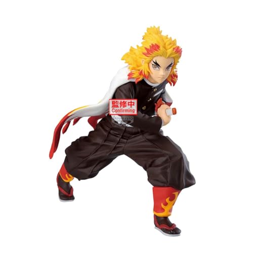 Banpresto Figura de Accion Kyojuro Rengoku Demon Slayer: Kimetsu No Yaiba - Maximatic 16 cm - Multicolor BP29193P - Figura Coleccionable - Óptimo para los fanaticos del Anime