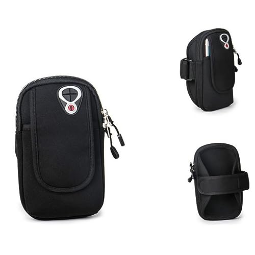 Housoutil Armband Waist Bag Holder for Cell Money Holder Cell Phone Holder Mobile Phone Stand Washable Breathable Adjustable Arm Bag Arm Package Bag Neoprene Men and Women Sports