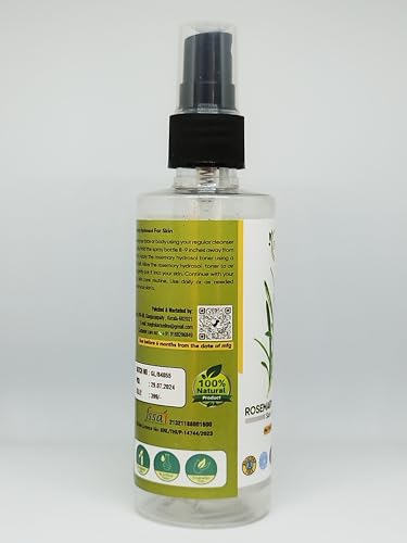 MAF Rosemary Water Spray For Hair Growth (100 ml) | Hair Spray for Regrowth | Rosemary Mist | Adds Shine | Helps Reduce Hairfall | Strengthens Hair | Suitable For All Hair Types