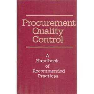 Hardcover Procurement Quality Control Book