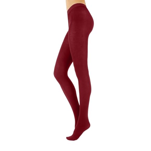 Image of CALZITALY Cashmere Wool Tights - 150 DEN Opaque Fleece Lined Warm - Multi Color Pantyhose for Women, S - 4XL