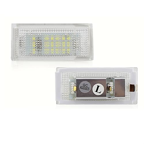 Luces de matrícula para coche BMW E46 para solucionar luces amarillas fundidas 6000K