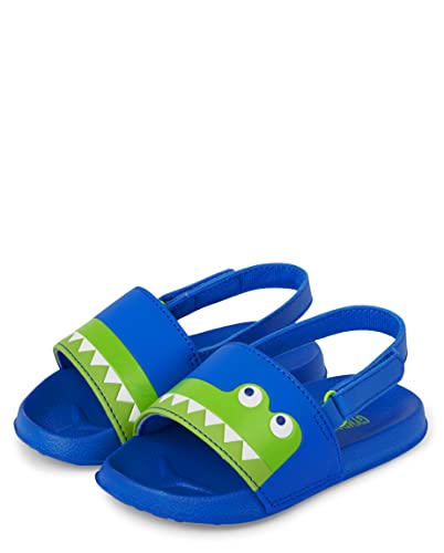 Image of Gymboree baby-boys Boys and Toddler Slide Sandals With Backstrap
