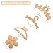 8PCS Hair Clips for Women, Valentine's Day Gifts, Flower Claw Clips for Thick Hair, Non-Slip Hair Accessories with Multi-Styles, Neutral Colors Hair Claw Clips and Variety Pack, Ideal for Girls